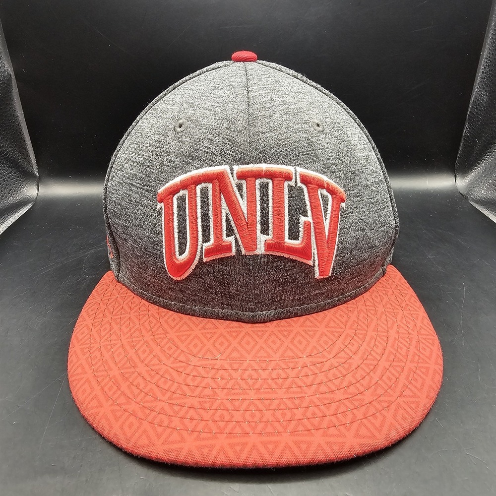 UNLV Rebels Hat Cap Mens Gray Red Snapback Hispanic Heritage New Era 9Fifty NCAA